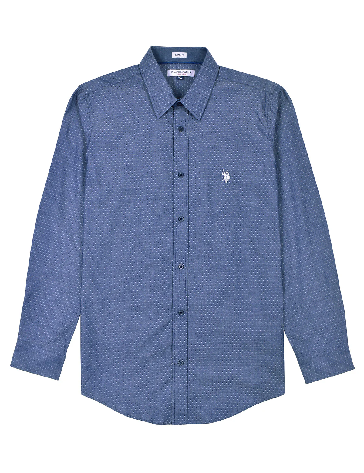 Camisa Caballero Custom fit  Azul Marino USYMS-40-5323