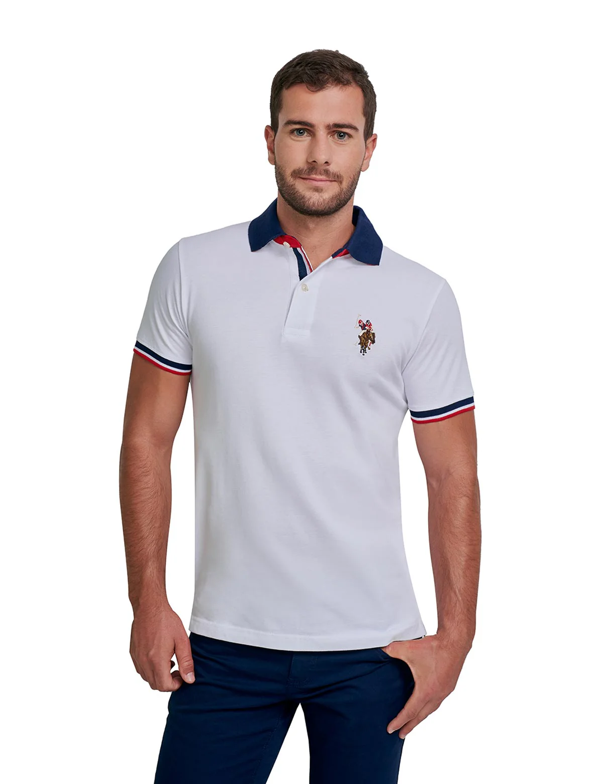 PLAYERA USPA POLO CABALLERO 48-8252